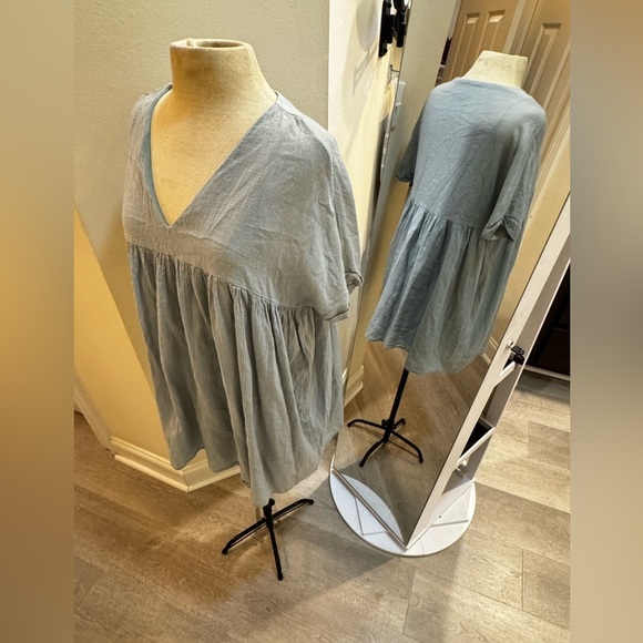 Listicle V neck oversized babydoll‎ dress size small #008 - Picture 3 of 6